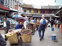 Market of birds and flowers